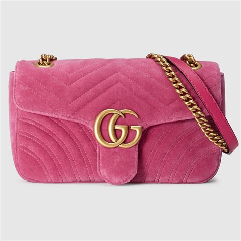 gg marmont small shoulder bag velvet